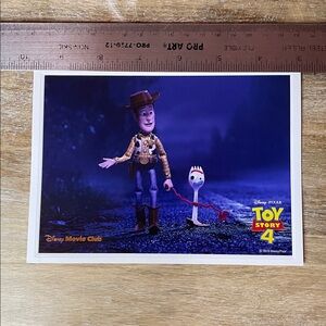 Toy Story 4 Woody and Forky Disney Movie Lithograph